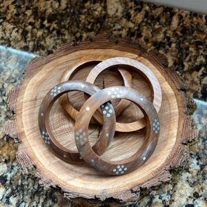 (4) AE Wooden Bracelets